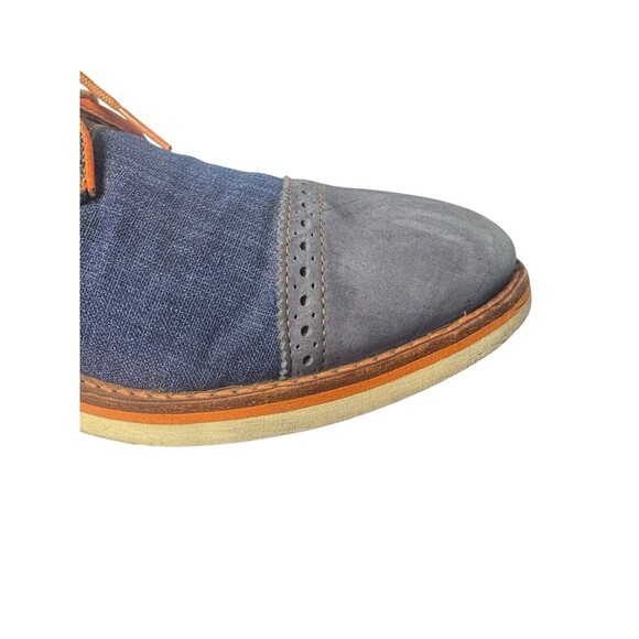 Allen Edmonds Baton Rouge Blue And Denim Cap Toe Dress Shoes 3711 US 12 B main image 4